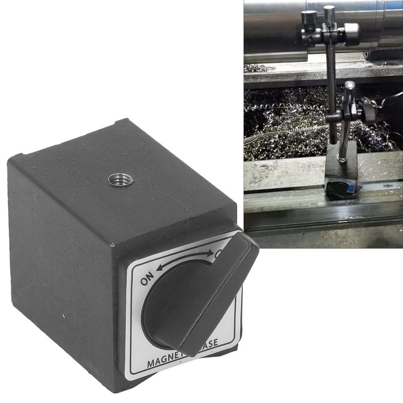 Fockety Magnetic Base Holder Bed, 33lb M5 Threaded Dial V Indicator Magnetic Holder Bed On Off Switch Holding Power, Magnetic Base Stand for Digital Dial Indicator Gauge - Image 4